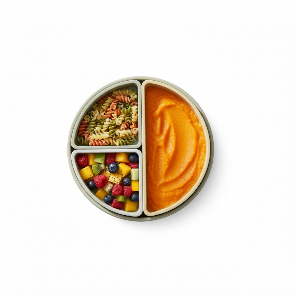 Assiette bébé en silicone,  repas DME
